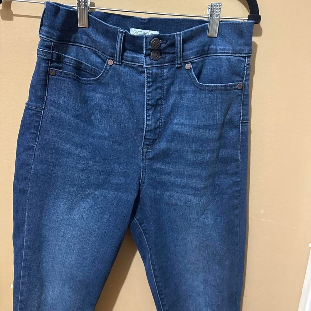 Sofia Jeans by Sofia Vergara Womens Size 6 High Waist Skinny Dark Wash Denim - Picture 4 of 4